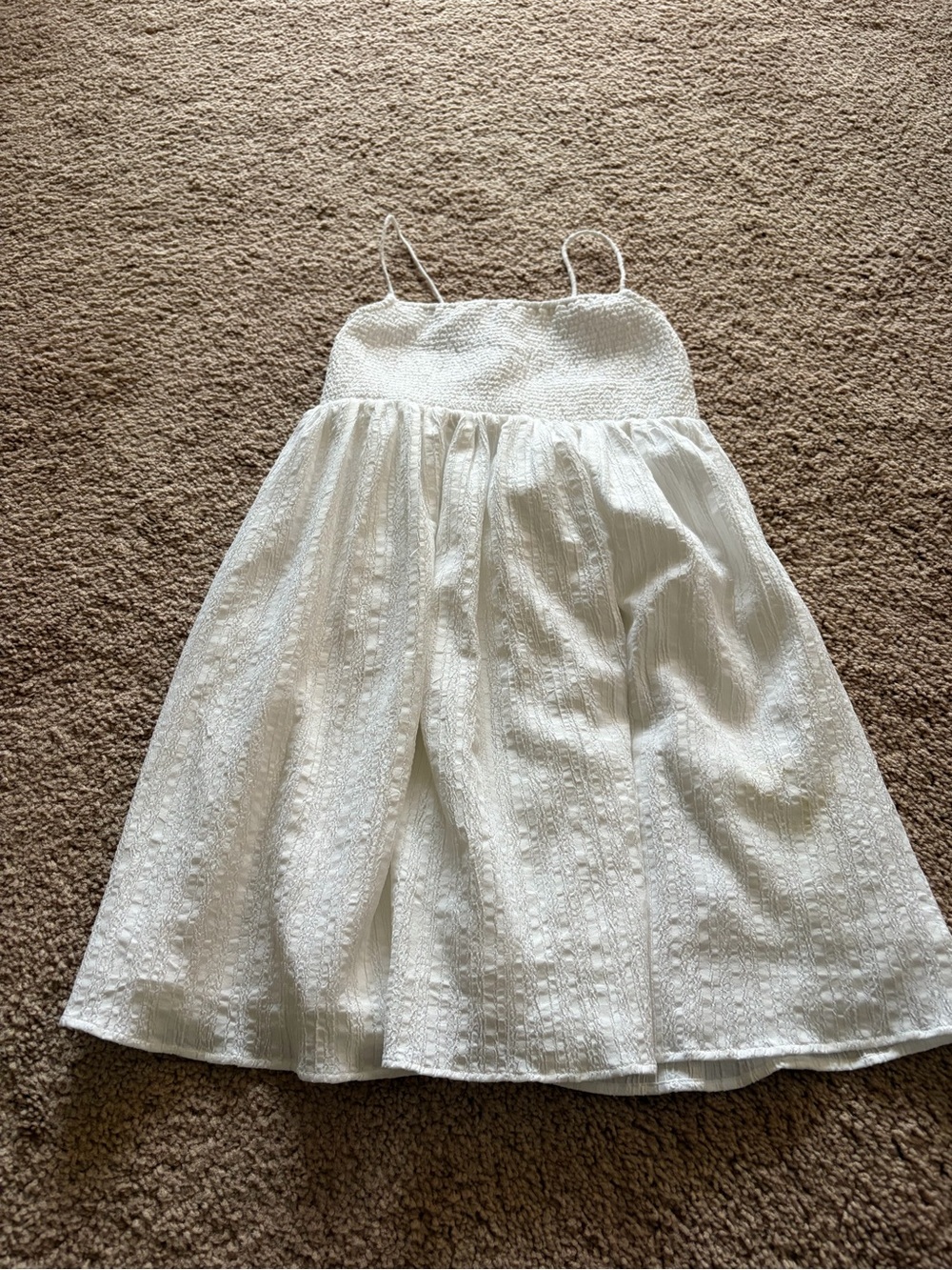 American Eagle White Babydoll Sundress